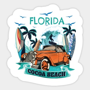 Fun Family Vacation Cocoa Florida Beach Tshirt Best gift Sticker